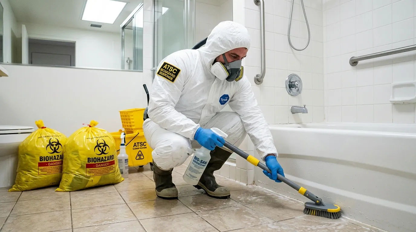 Decontamination equipment deployed for Blood Cleanup in Grand Haven